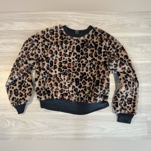 Wild fable womens leopard print pullover sweater small - Picture 1 of 6